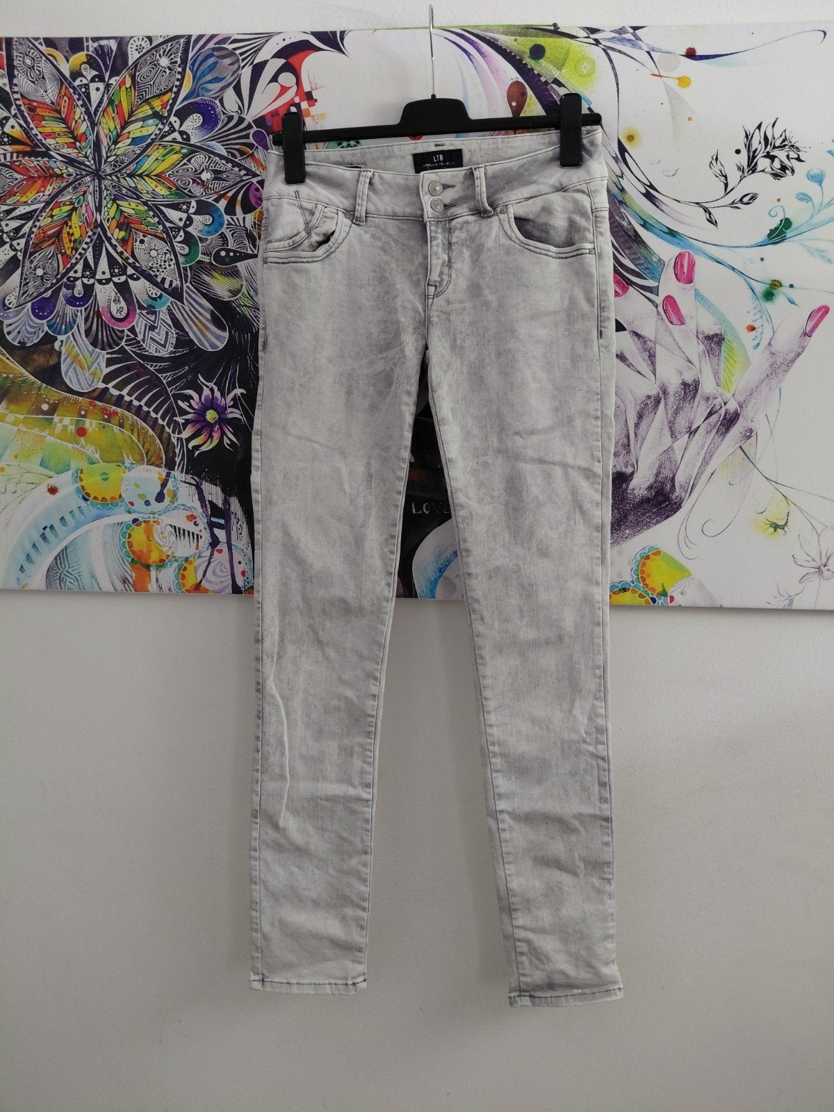 LTB Molly Super Slim Low Rise Jeans W30 L34, Ophalen of Verzenden, Zo goed als nieuw, Grijs, LTB