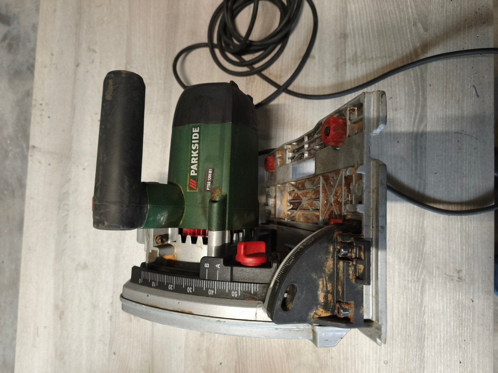 Parkside PFBS 1200 B1 Cirkelzaag, Ophalen, Gebruikt, Cirkelzaag, 70 mm of meer