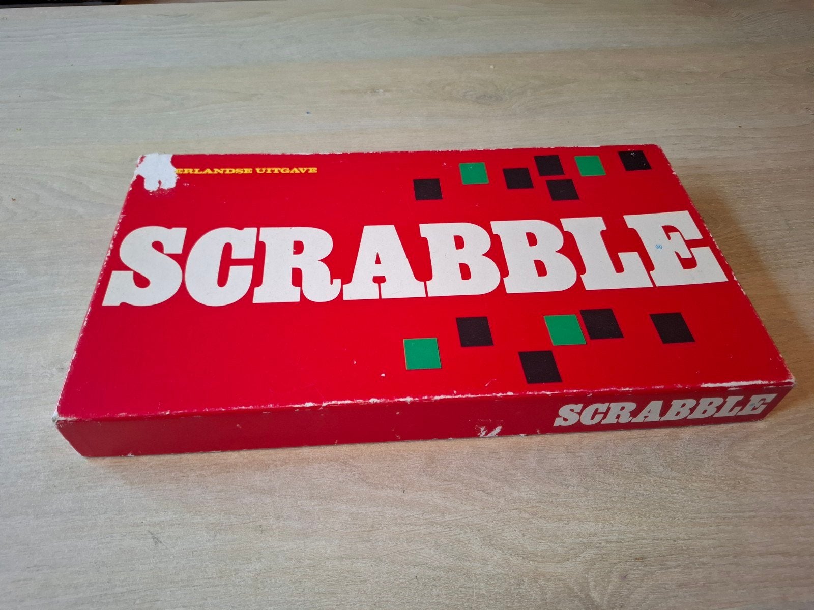 Vintage Scrabble Bordspel - Nederlandse Uitgave, Gebruikt, Ophalen of Verzenden, Een of twee spelers, Info@jw-spear-sons.com