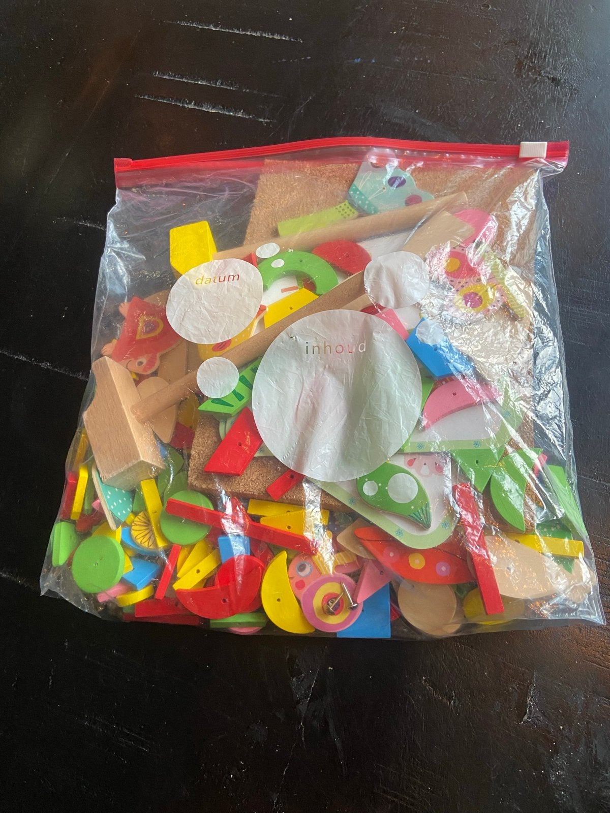 Hamertje tik, Nieuw, Meerkleurig, Knutselmateriaal, Hout