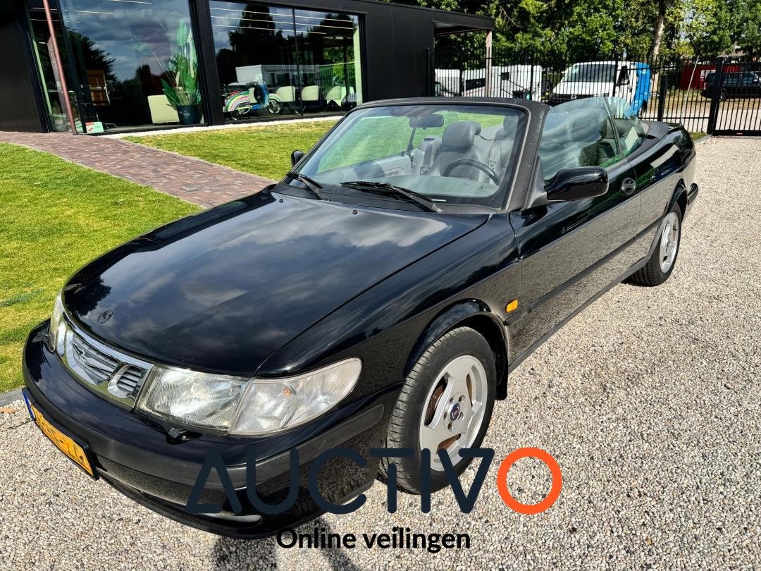 Saab 9-3 Cabrio 2.0t S, Gebruikt, Zwart, 4 cilinders, Cabriolet
