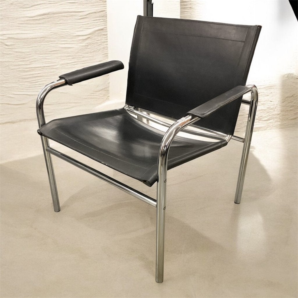 Vintage Ikea Klinte lounge chair 80's # 236, Ophalen, Gebruikt, Ikea, Zwart
