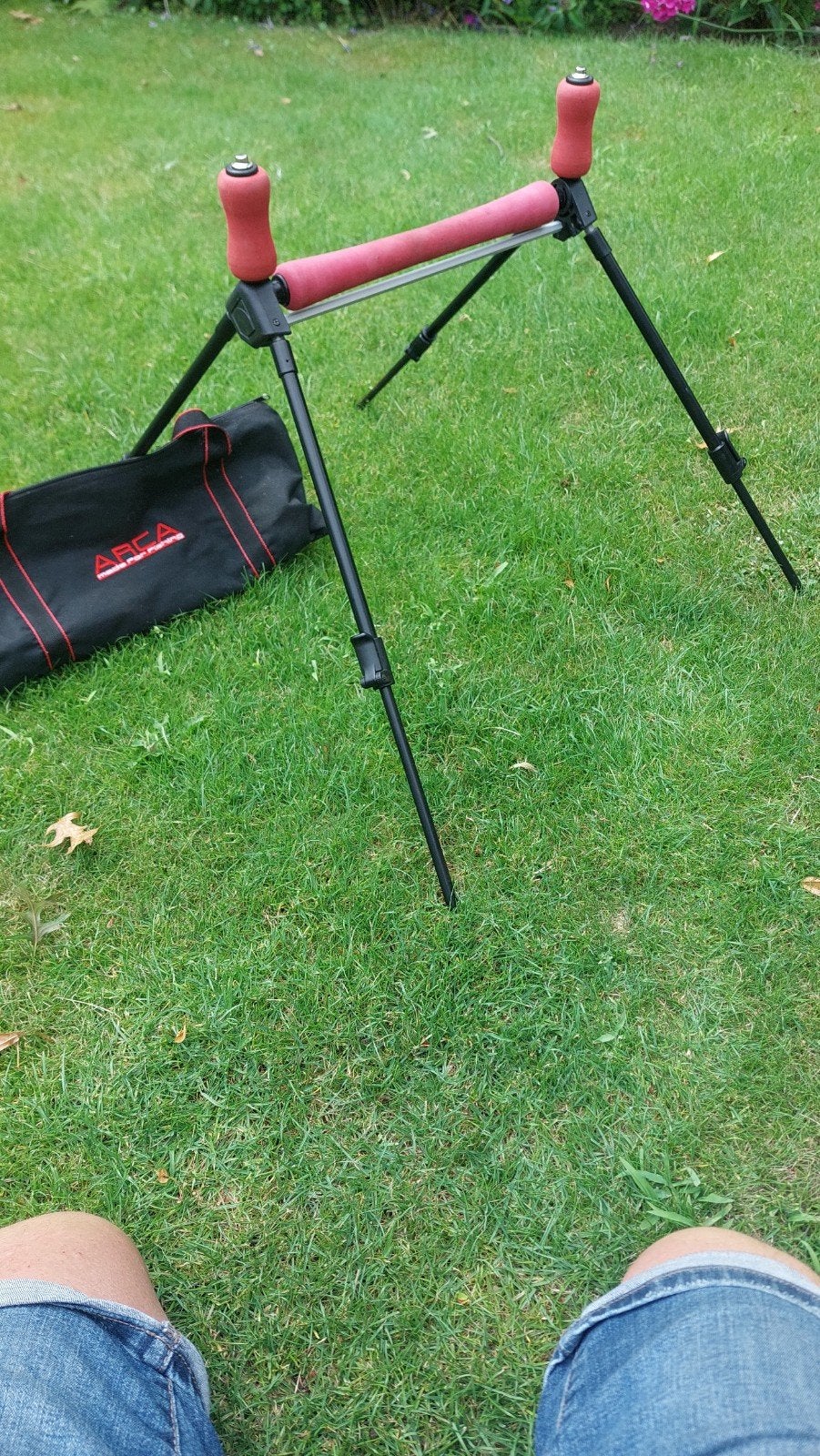 Mooie vishengel standaard inclusief tas, Ophalen of Verzenden, Zo goed als nieuw, Overige typen