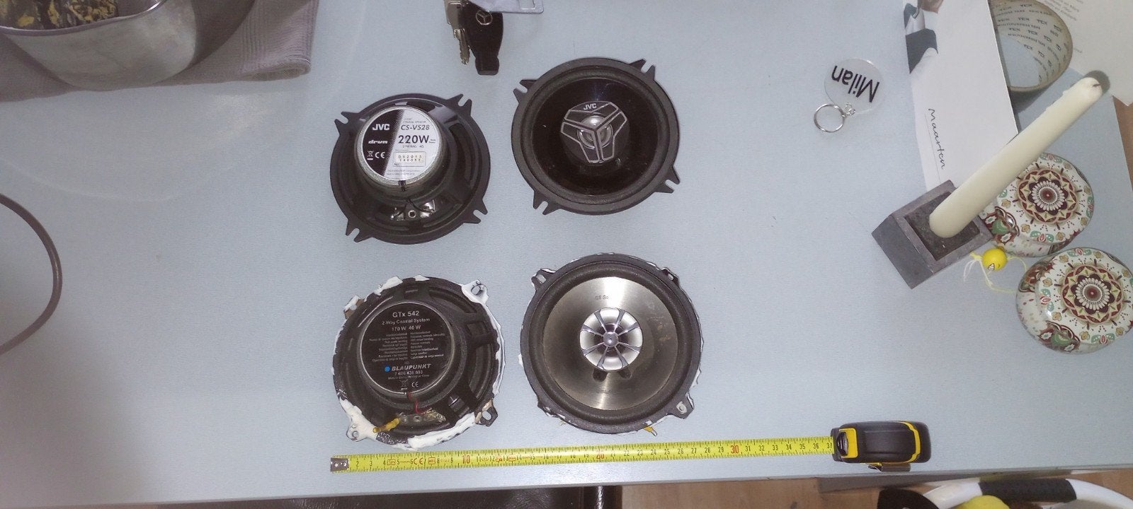 Autospeakers 13cm jvc en blaupunkt, Auto diversen, Autospeakers, Ophalen of Verzenden, Nieuw