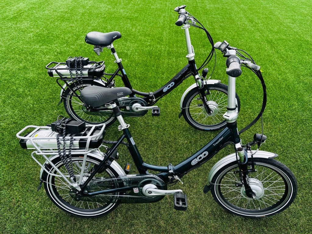 Eco traveller e-bikes elektrische vouwfietsen 2 stuks ✅, Niet ingevuld, Ophalen of Verzenden, Zo goed als nieuw, Minder dan 47 cm