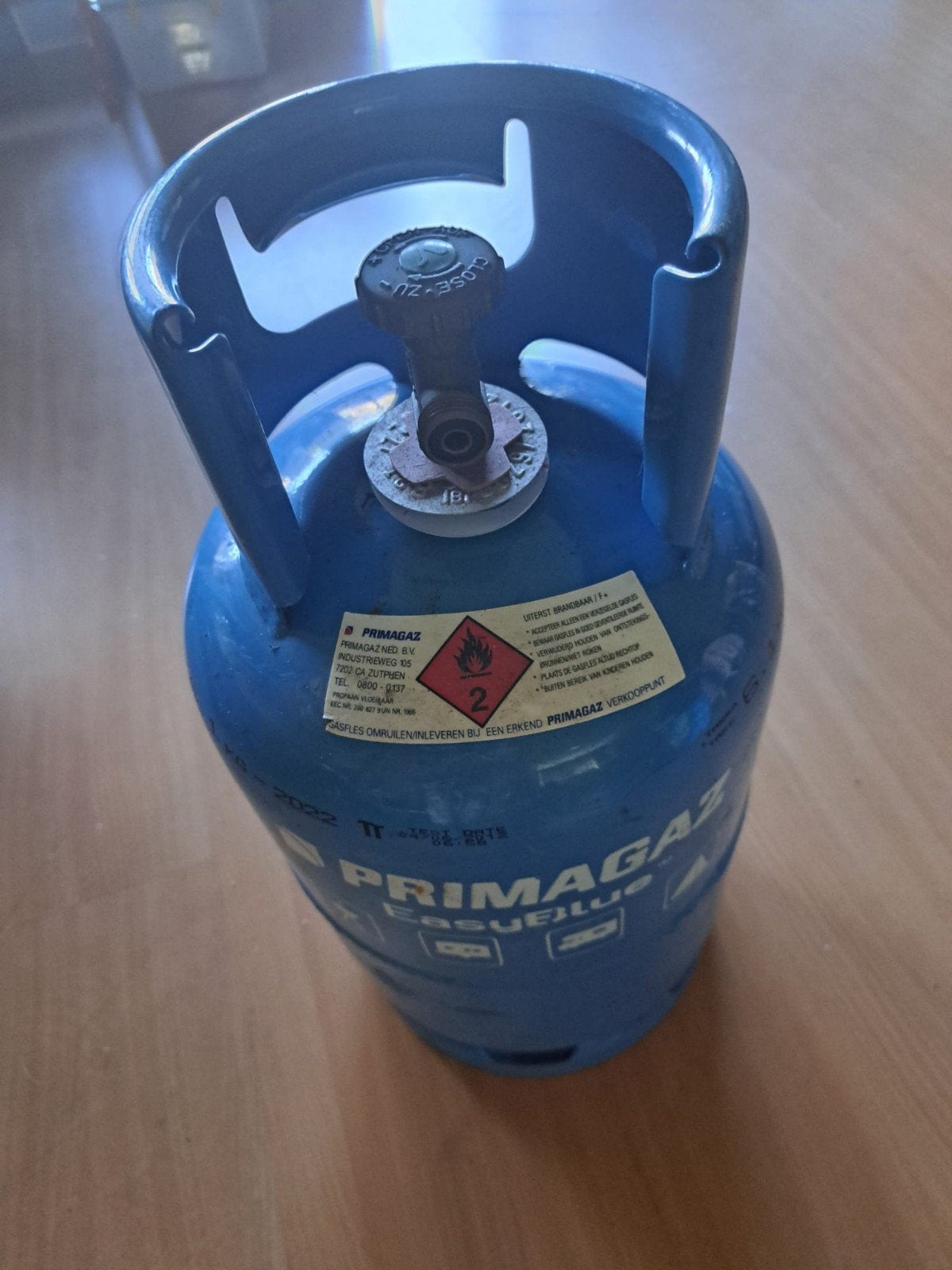 Primagaz EasyBlue gasfles (leeg), Ophalen of Verzenden, Gebruikt, Primagaz
