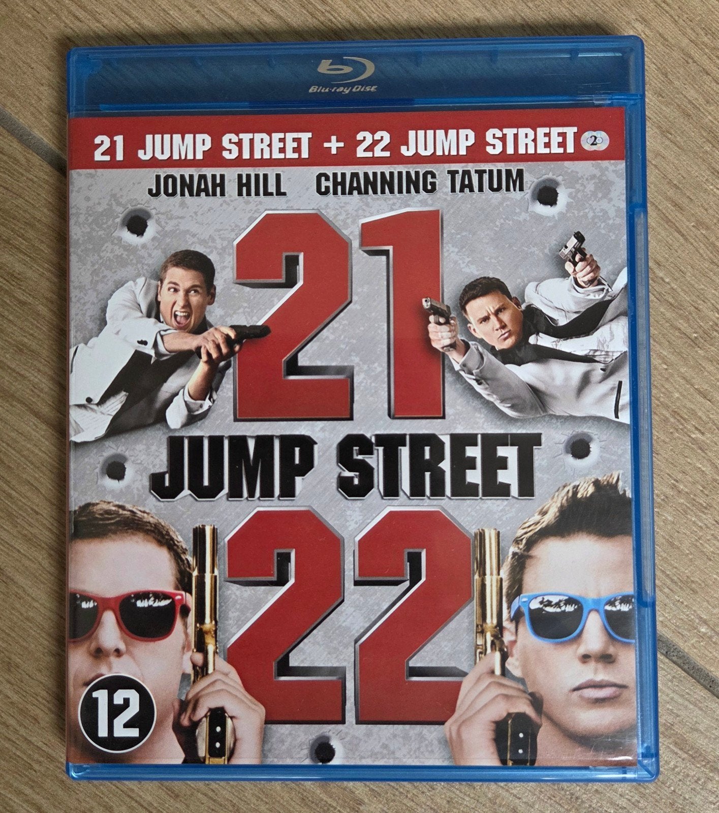 21 Jump Street + 22 Jump Street Blu-ray (dubbele film), Nederlands, Actie, Ophalen of Verzenden, Zo goed als nieuw