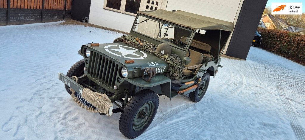 Jeep Willys Hotchkiss M201 Gerestaureerd, Auto's, 1190 kg, Overige modellen, 4 cilinders, Origineel Nederlands