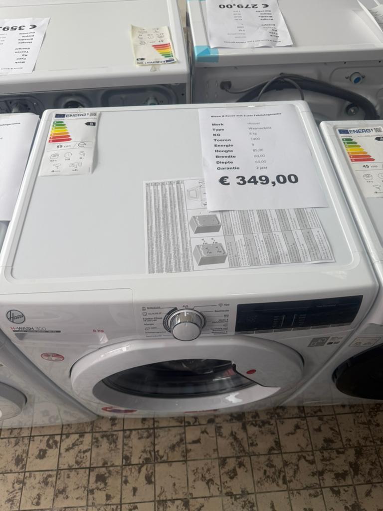 Hoover wasmachine 8 kg nieuw 1400 toeren, Witgoed en Apparatuur, Wasmachines, Nieuw, Voorlader, 8 tot 10 kg, Minder dan 85 cm