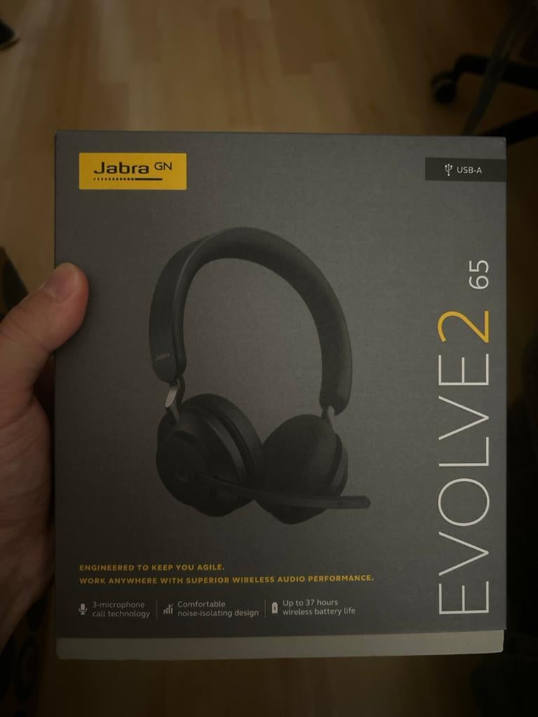 Jabra Evolve2 65 USB-A Draadloze Headset - Nieuw in Doos