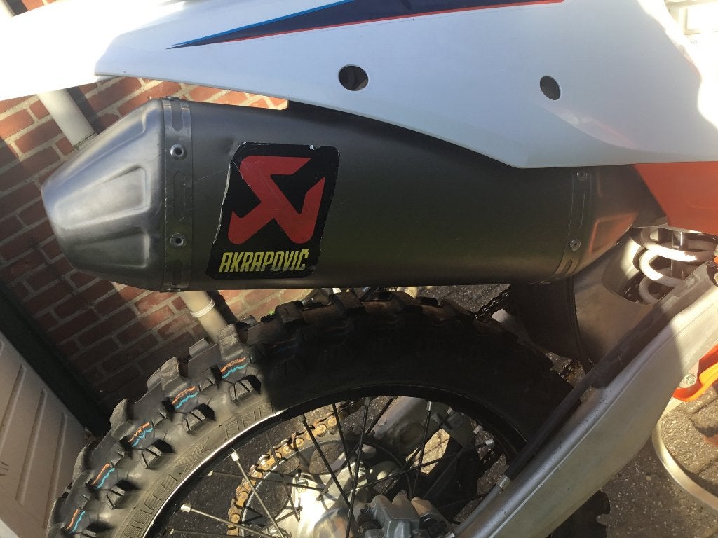Te koop akrapovic uitlaat voor ktm sxf 250 2020, Ophalen of Verzenden, Gebruikt