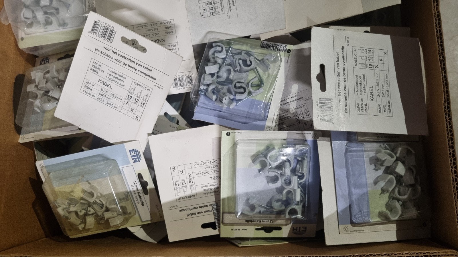 te koop 12 dozen  met die het zelf spullen, Ophalen, Nieuw