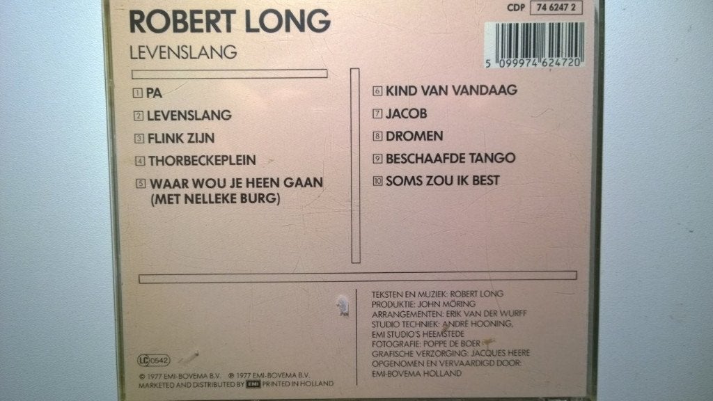 Robert Long - Levenslang, Cd's en Dvd's, Ophalen of Verzenden, Zo goed als nieuw, Pop, Album