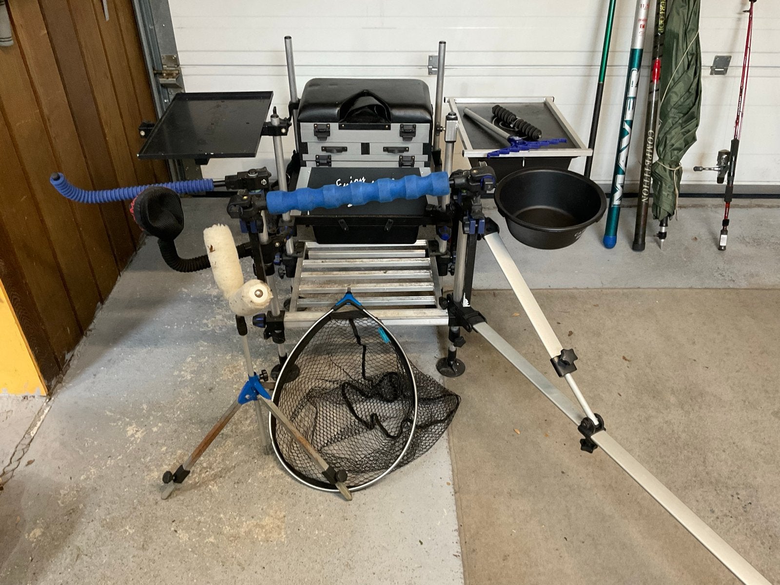 Complete visuitrusting wegens stoppen hobby, Watersport en Boten, Ophalen, Gebruikt, Complete hengel