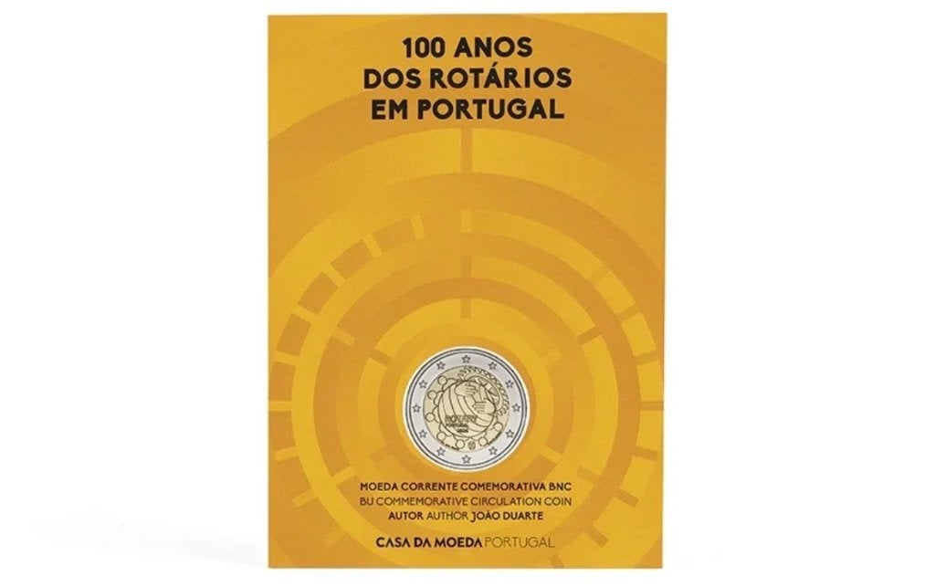 2 euro Portugal “100 jaar Rotary club’’ BU 2026, Postzegels en Munten, Munten | Europa | Euromunten, Verzenden, Portugal, 2 euro