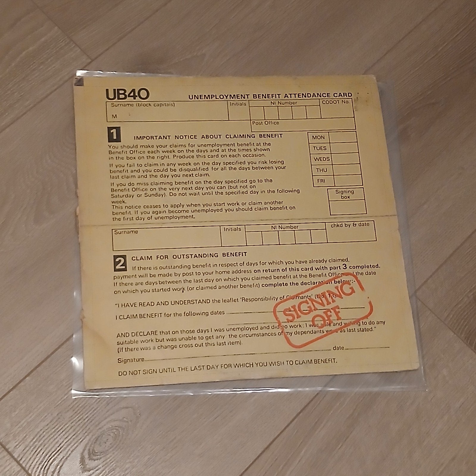 UB40 – Signing Off – Original 1980 Vinyl Double Record, Gebruikt, Ophalen of Verzenden, 12 inch, Dubbel-LP