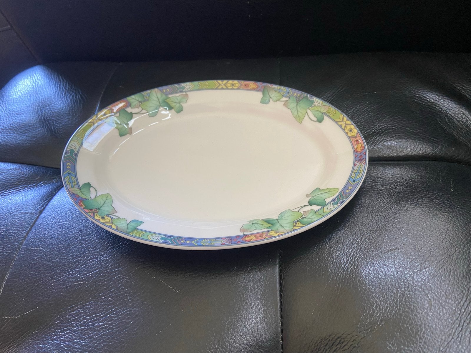 Villeroy & Boch Luxembourg Ovale Schaal met Klimopdecor, Klassiek, Villeroy & Boch, Ophalen of Verzenden, Porselein