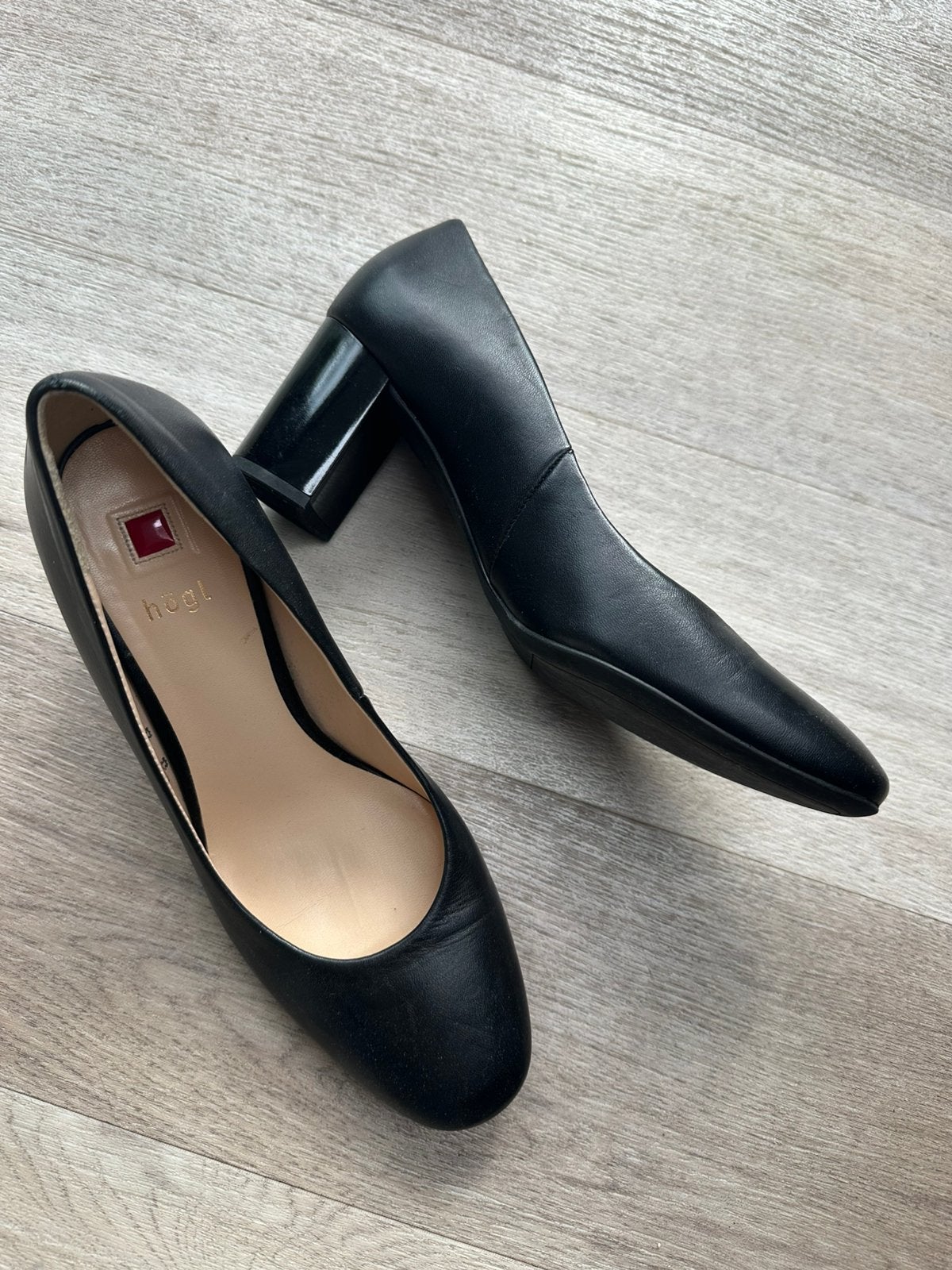 Hōgl pumps echt lederen / stewardess, Ophalen, Zo goed als nieuw, Zwart