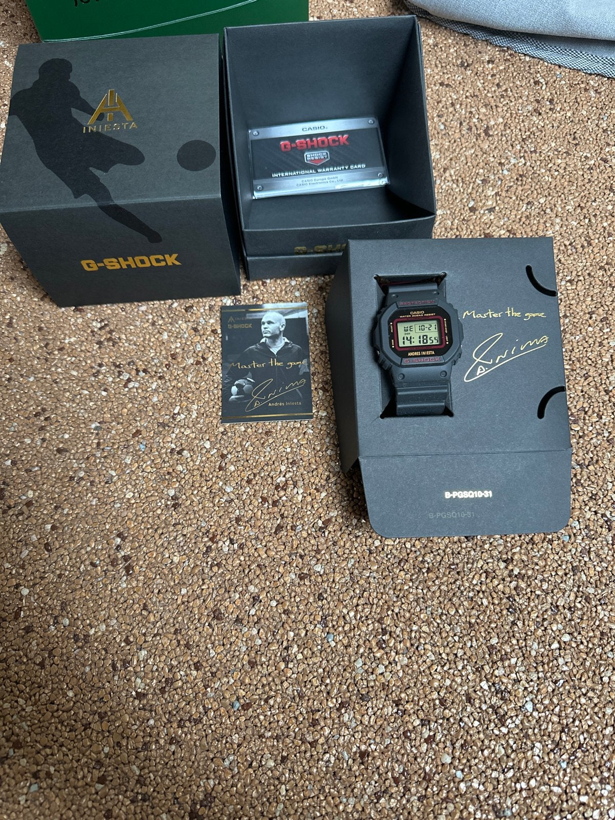 Limited Edition Andrés Iniesta G-Shock Horloge, Ophalen, Casio, Kunststof, Polshorloge