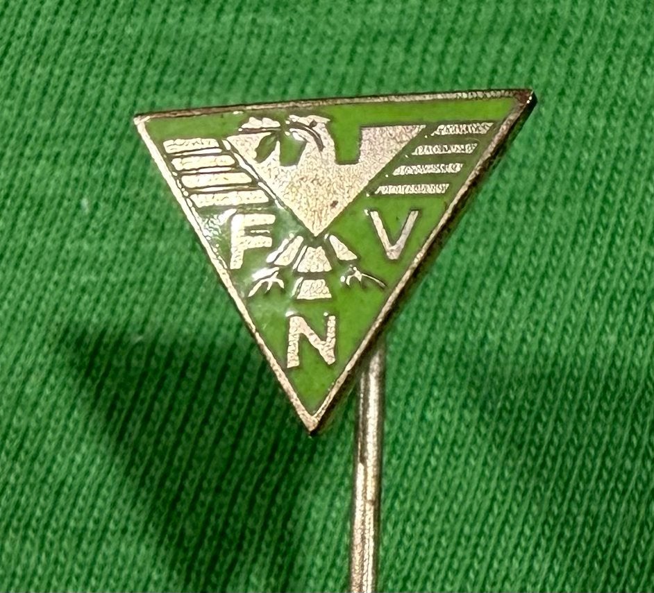 Speldje FNV emaille, Verzamelen, Ophalen of Verzenden, Zo goed als nieuw, Overige onderwerpen