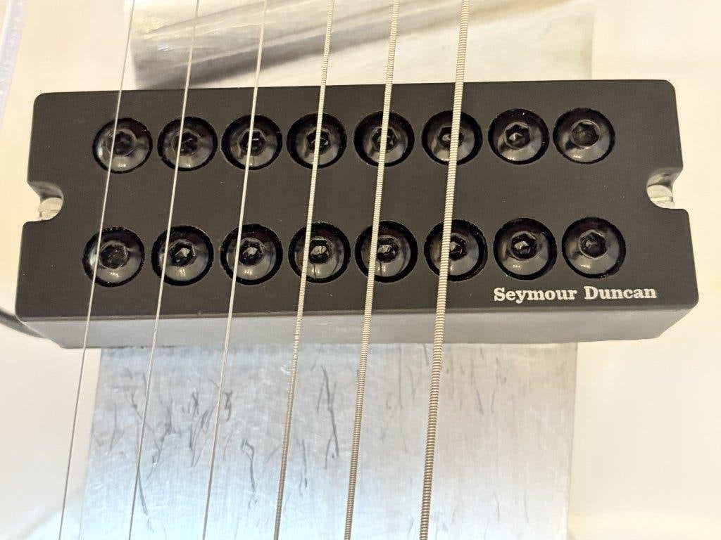 Seymour Duncan Invader,  8 snaren humbucker SH-8b Bridge BL, Ophalen of Verzenden, Zo goed als nieuw, Elektrische gitaar