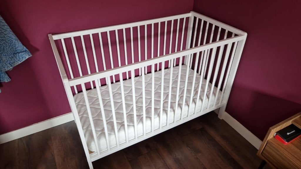 Wit ledikant Prenatal incl. matras, Ophalen, Gebruikt, Ledikant