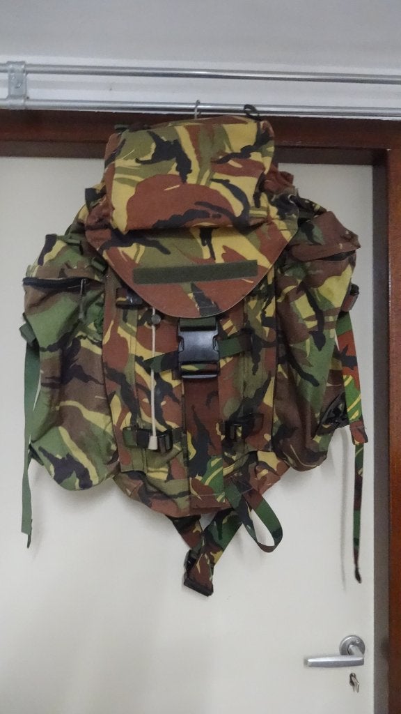Rugzak, Grabbag 40 liter woodland, Verzamelen, Militaria | Algemeen, Ophalen of Verzenden, Landmacht, Nederland, Overige typen