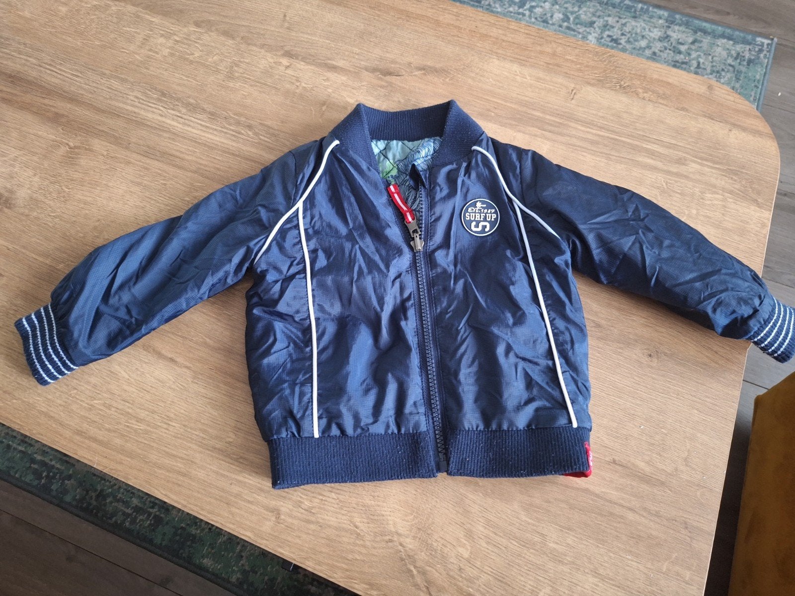 Reversible jasje maat 74, Gebruikt, Jongetje of Meisje, Ophalen of Verzenden, Jasje