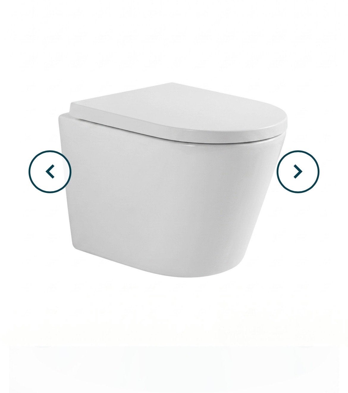 2x QeramiQ Dely spoelrandloos hangtoilet (zonder bril), Ophalen, Zo goed als nieuw, Toilet