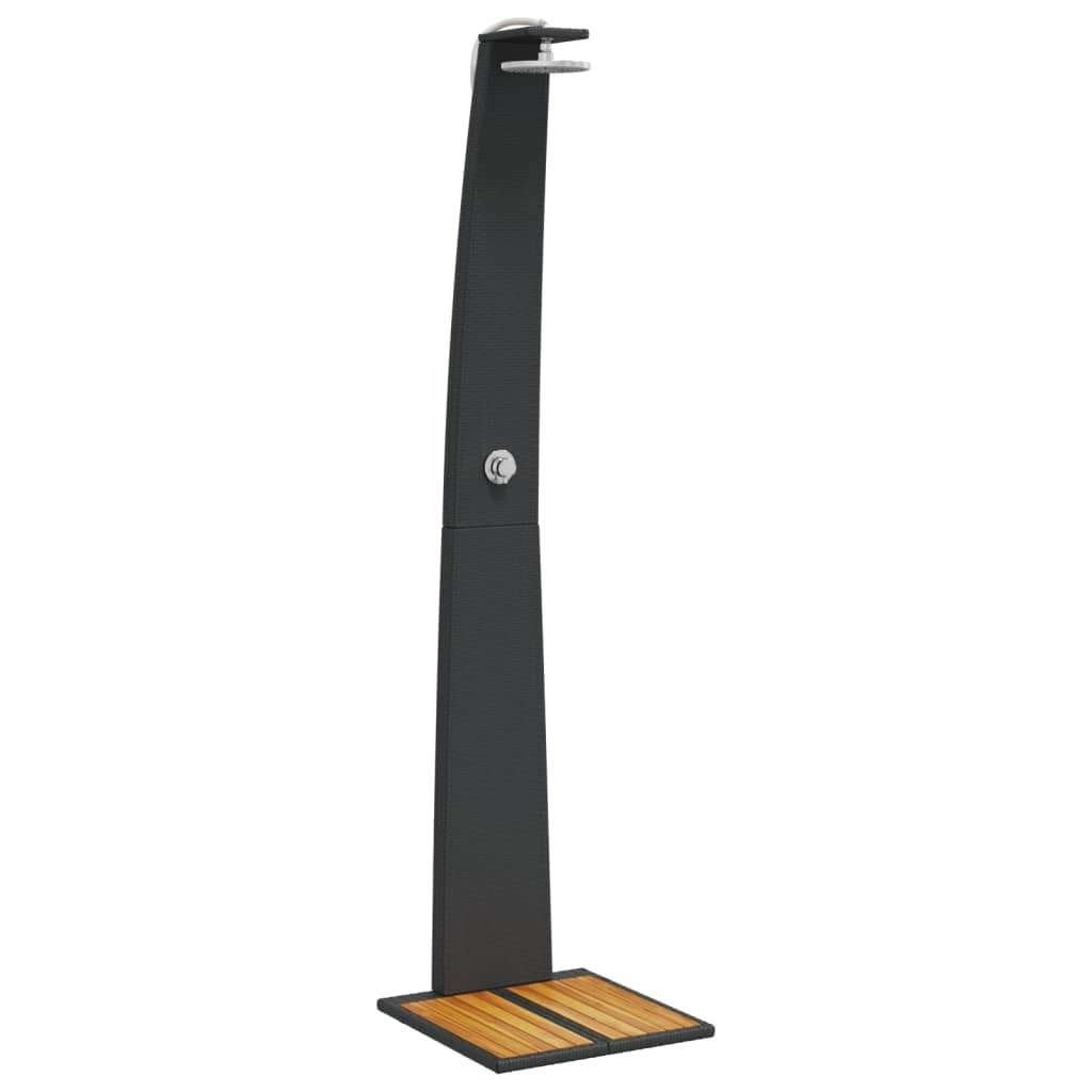 Tuindouche buitendouche poly rattan zwart GRATIS BEZORGD!, Verzenden, Overige typen, Nieuw, Nvt
