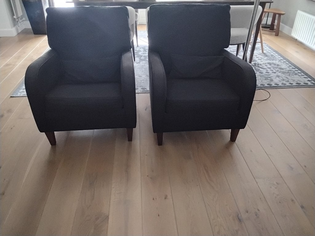 2x stoel, Ophalen, Gebruikt, Twee, Zwart