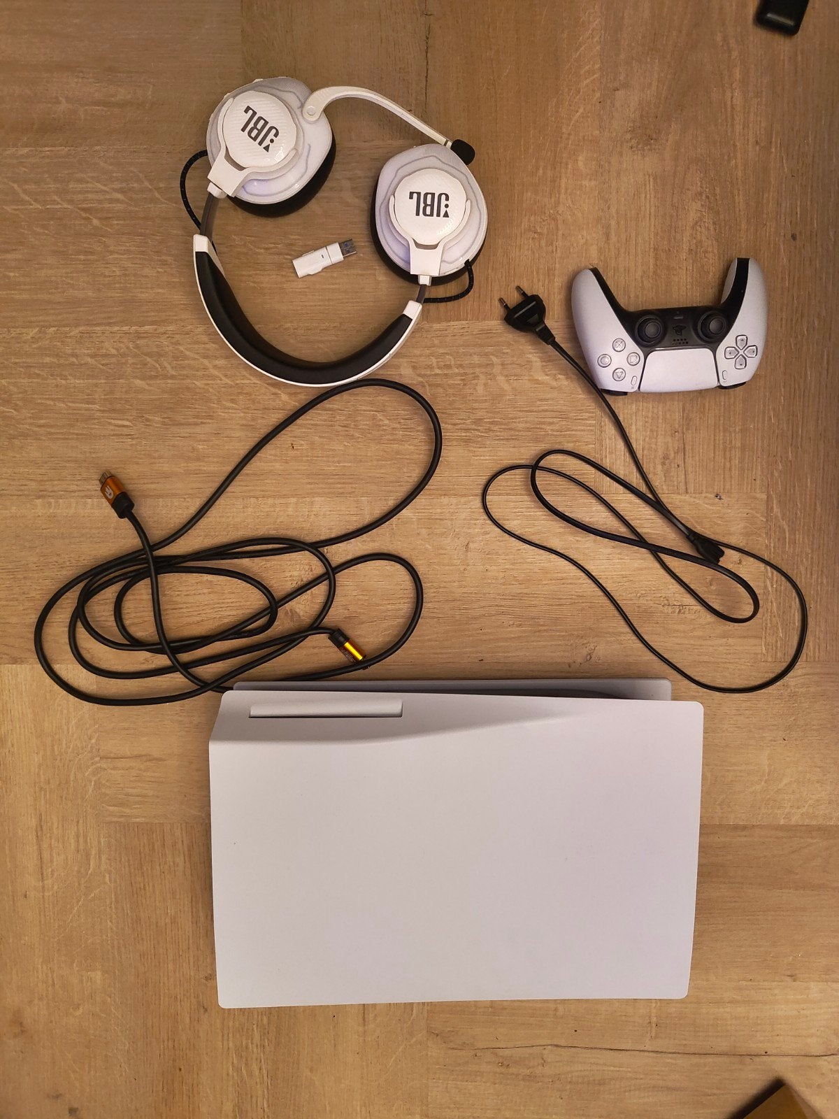PS5 Disc Edition met JBL Quantum 600 headset en controller, Ophalen of Verzenden