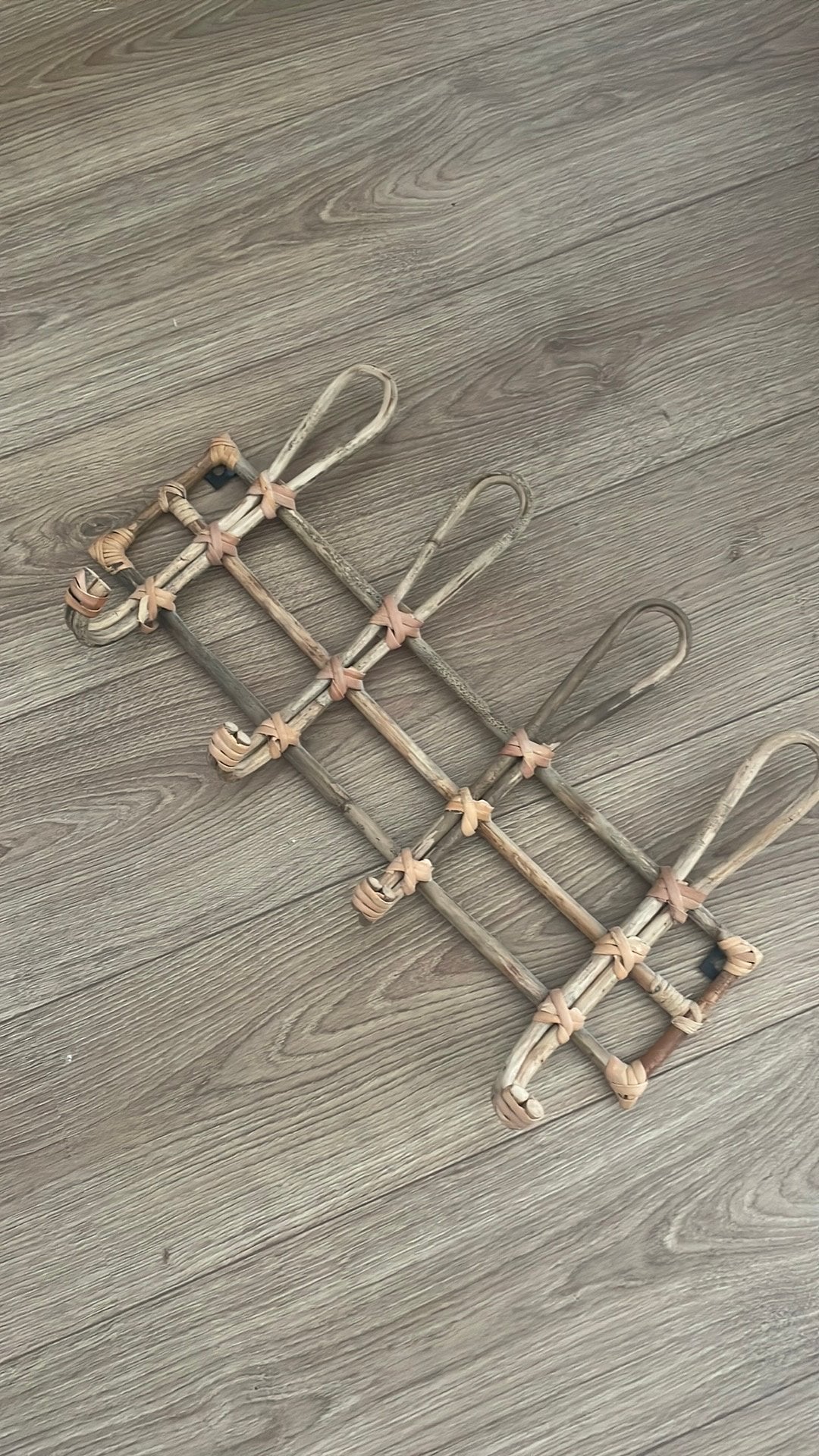 Kapstok bamboo, Wandkapstok, Ophalen of Verzenden, Zo goed als nieuw, Minder dan 100 cm