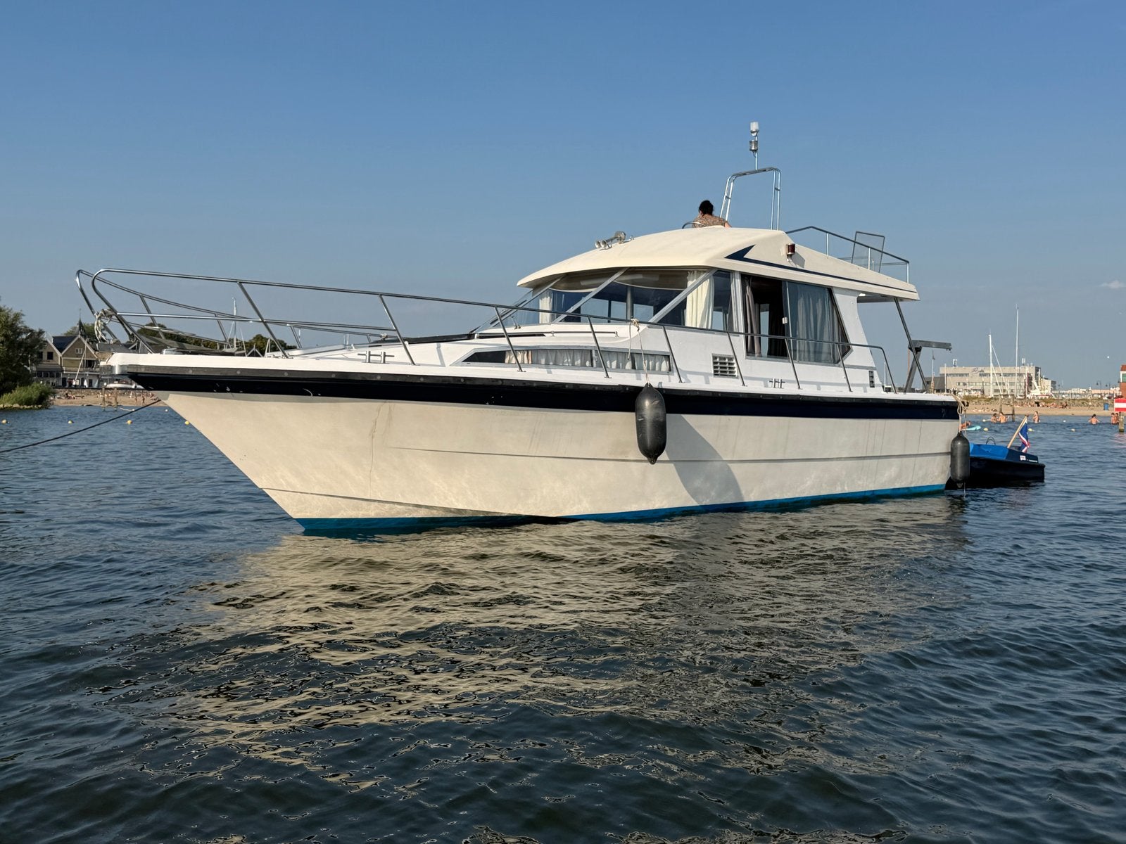 Marco 1100 Flybridge met 2x Volvo Penta 200pk Diesel, Ophalen, Overige merken, Gebruikt, 11 m