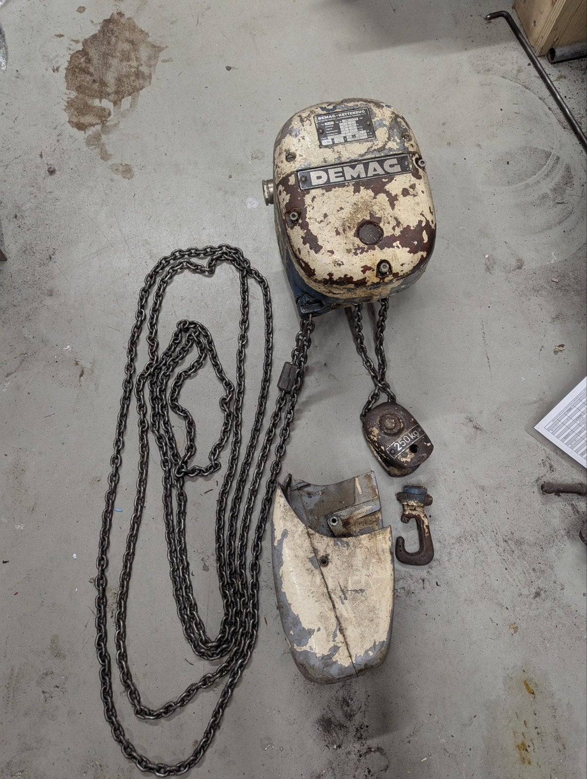 DEMAG Kettingtakel PK 1F  - Elektrisch, Doe-het-zelf en Verbouw, Lieren en Takels, Ophalen, Gebruikt