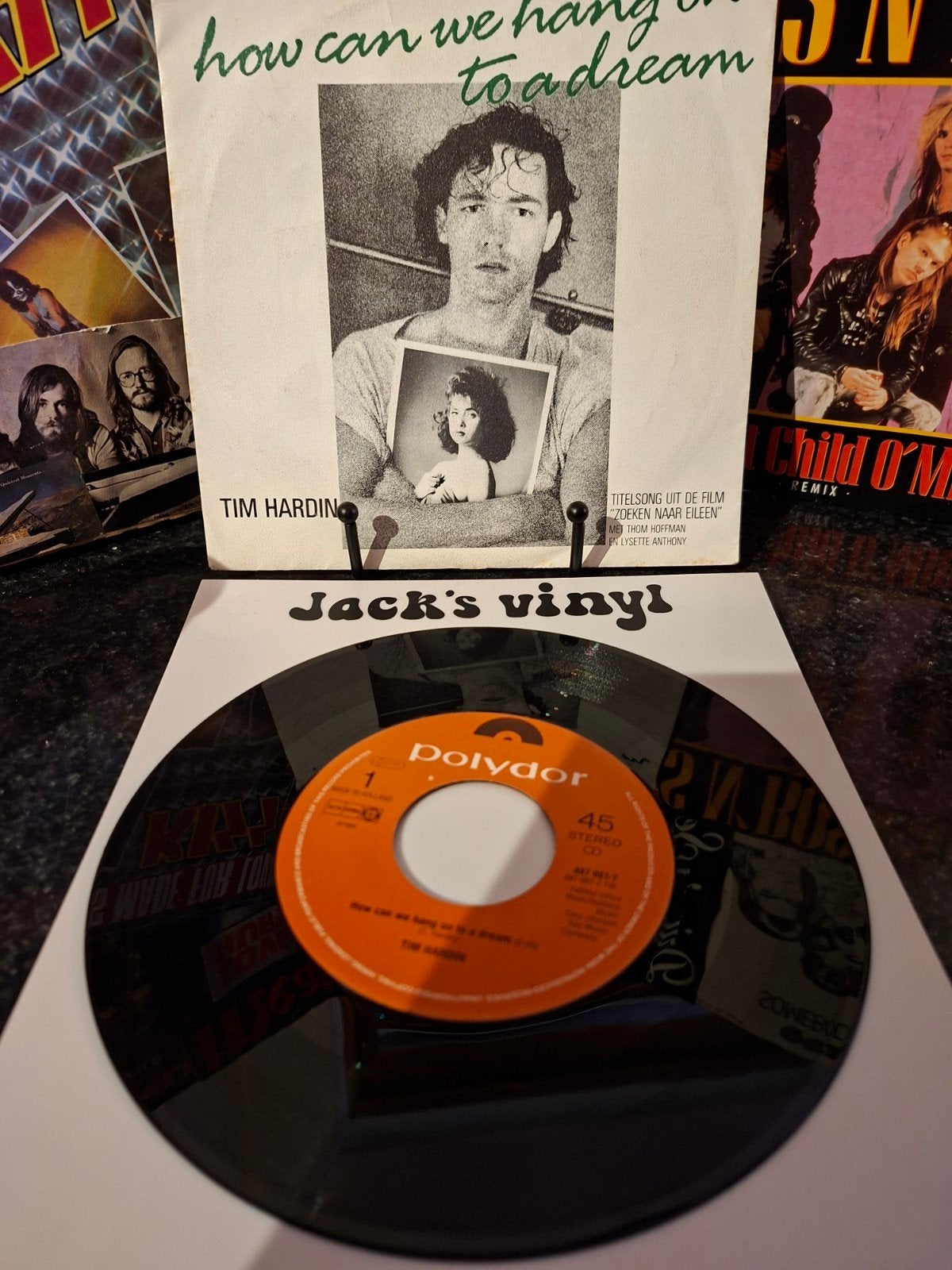 Tim Hardin - How Can We Hang On To A Dream (Single)1987, Gebruikt, 7 inch, Ophalen of Verzenden, Folk