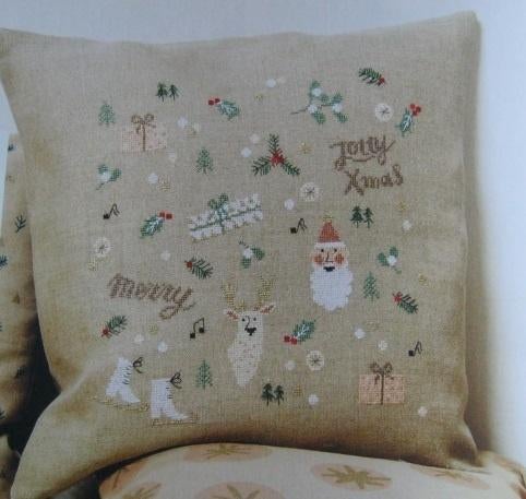 Borduurpatroon  Kerst kussen   nr 9823, Verzenden, Nieuw, Handborduren, Patroon