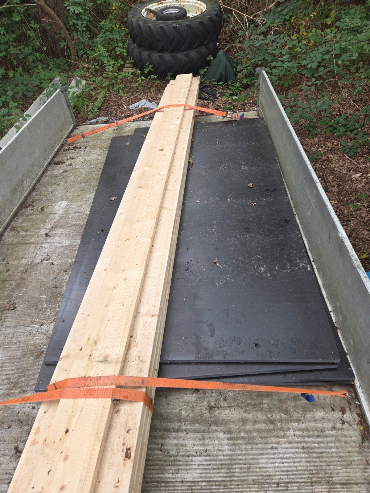 Caravan vloer voor in de tent met balken en betonplex, Doe-het-zelf en Verbouw, Ophalen, Gebruikt, Minder dan 25 mm, 300 cm of meer