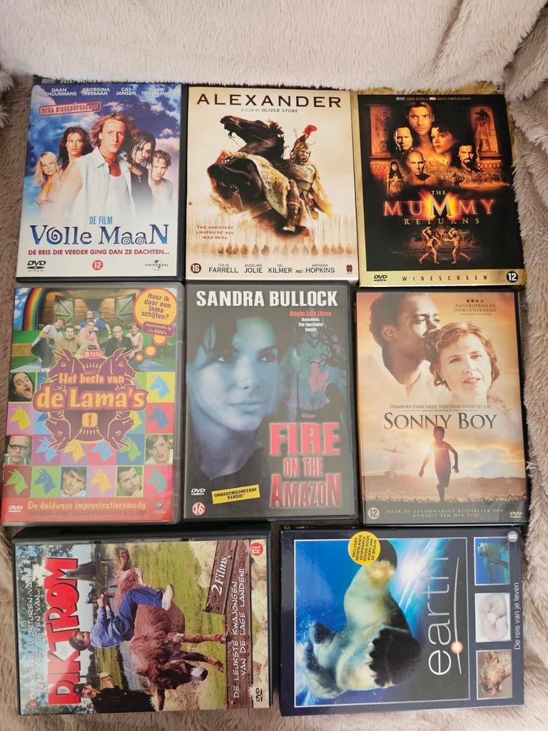 DVD pakket | Volle Maan, De Lama’s, Sonny Boy, The Mummy, Alle leeftijden, Ophalen of Verzenden, Zo goed als nieuw