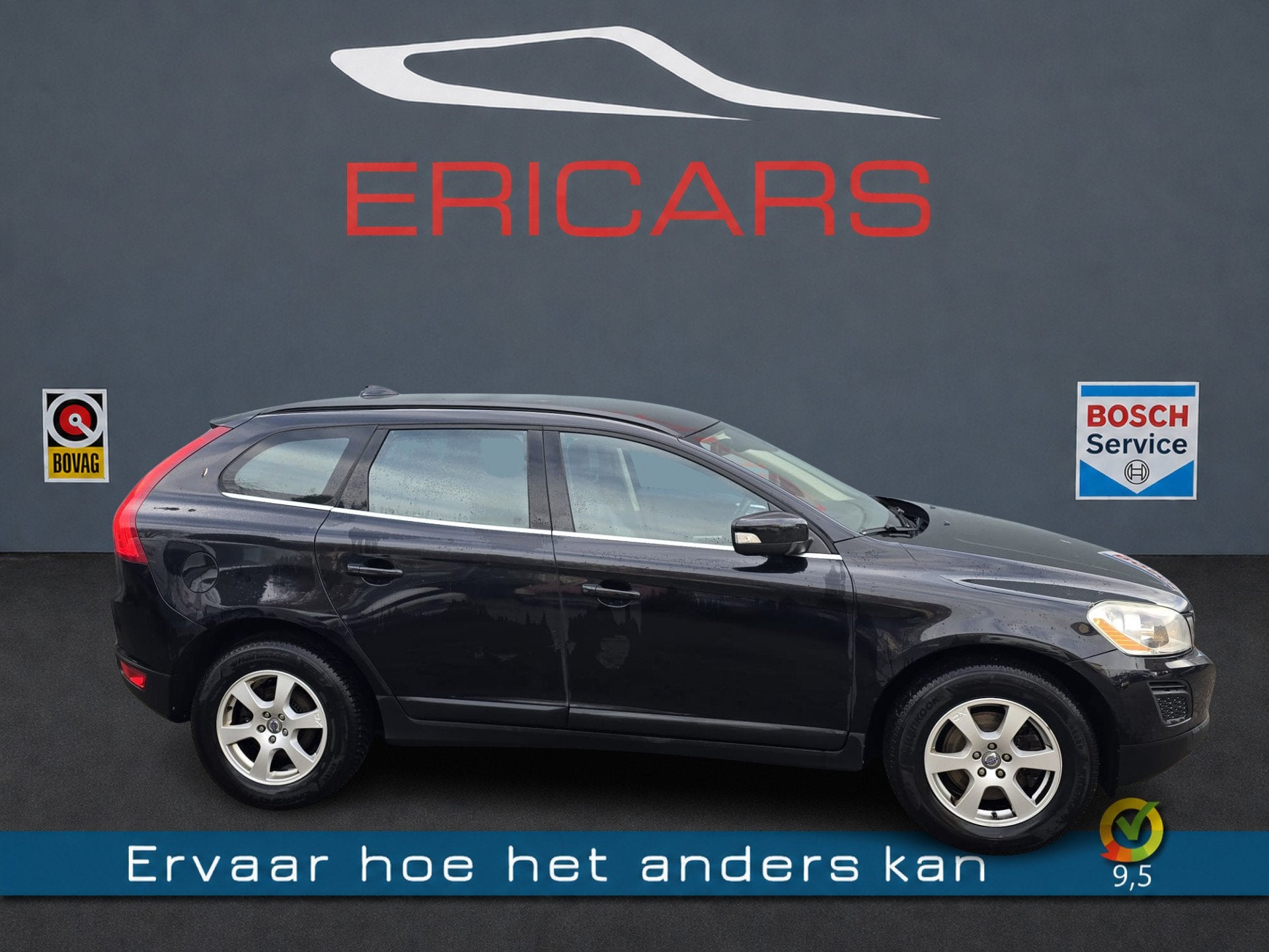 Volvo XC60 2.0T Momentum Automaat, Leer PDC (bj 2010), Euro 5, 4 cilinders, Zwart, Bedrijf