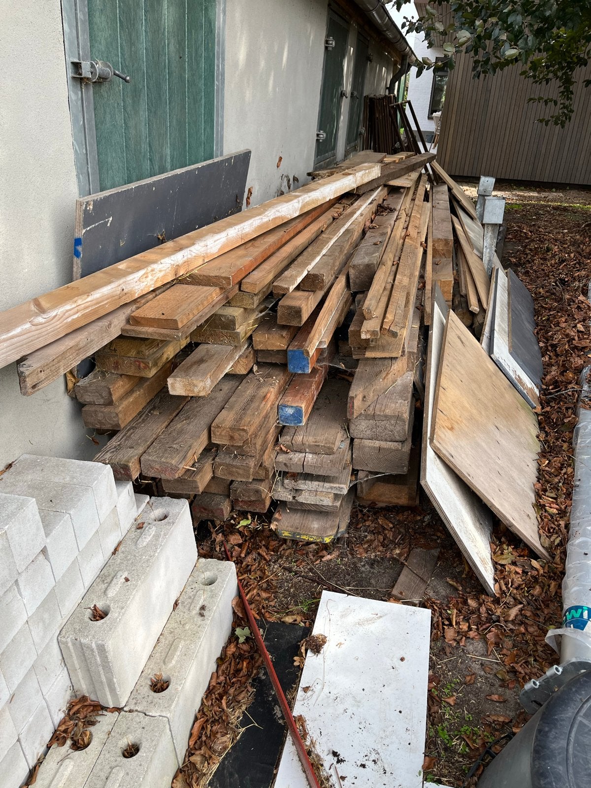 Diverse partij gebruikt hout: balken, planken, steigerhout, Ophalen, Gebruikt, Steigerhout, Balk