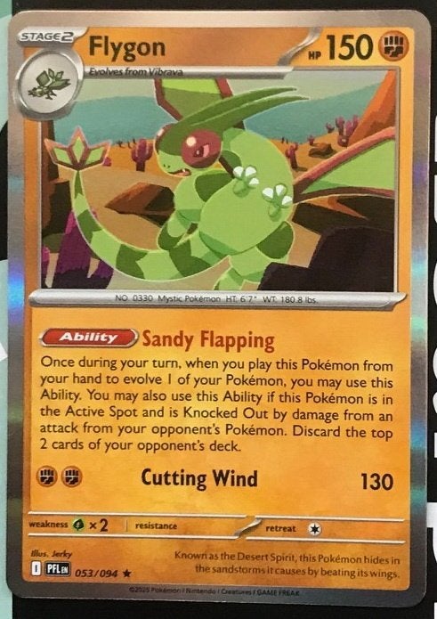 Pokemon - Flygon (PFL 053) - Holo rare.., Ophalen of Verzenden, Nieuw, Losse kaart, Foil