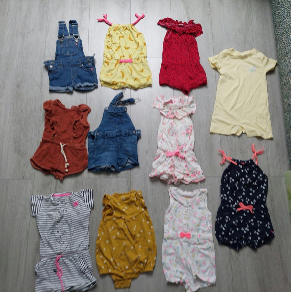 Jumpsuits maat 86 meisje Jumpsuit pakje playsuit tuinbroek, Ophalen of Verzenden, Zo goed als nieuw, Meisje, Pakje