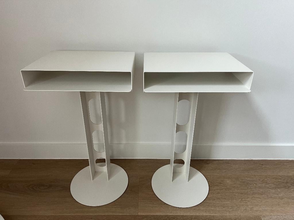 Pedestal - Sidekick Tafel - Pearl, Huis en Inrichting, Tafels | Bijzettafels, Zo goed als nieuw, Rechthoekig, 60 cm of meer, Minder dan 55 cm