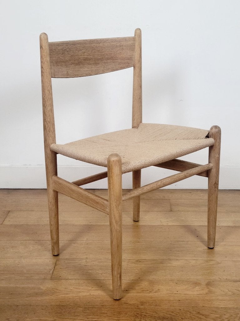 Set van 2 Hans J. Wegner CH36 eetkamerstoelen, Ophalen, Vintage design, Mid Centruy Modern, Deens design, Gebruikt, Twee