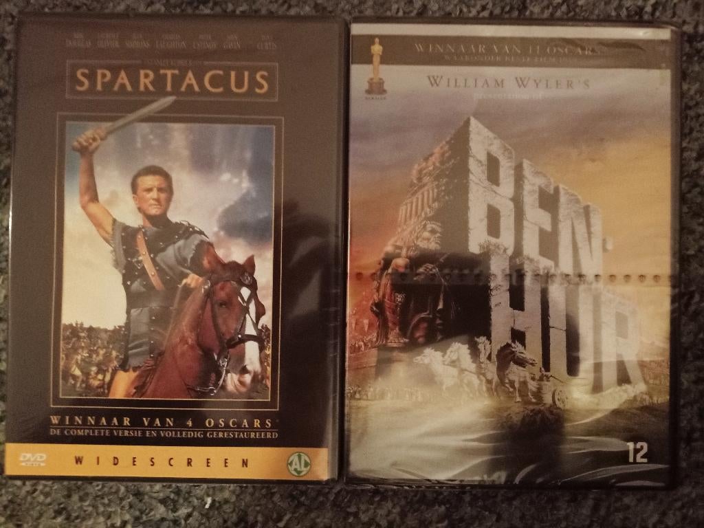 Spartacus IMDb 7.9 en Ben Hur IMDb 8.1 Romeinse Rijk *nieuw*, Cd's en Dvd's, Dvd's | Klassiekers, 1960 tot 1980, Alle leeftijden