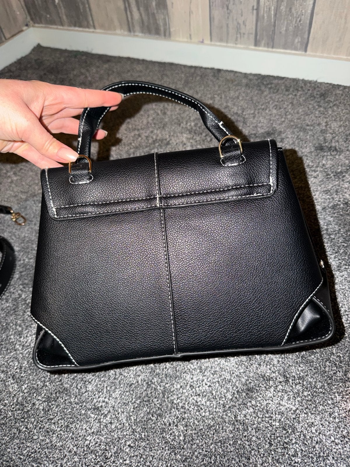 Polène Mokki handtas, Sieraden, Tassen en Uiterlijk, Ophalen of Verzenden, Zo goed als nieuw, Zwart, Handtas