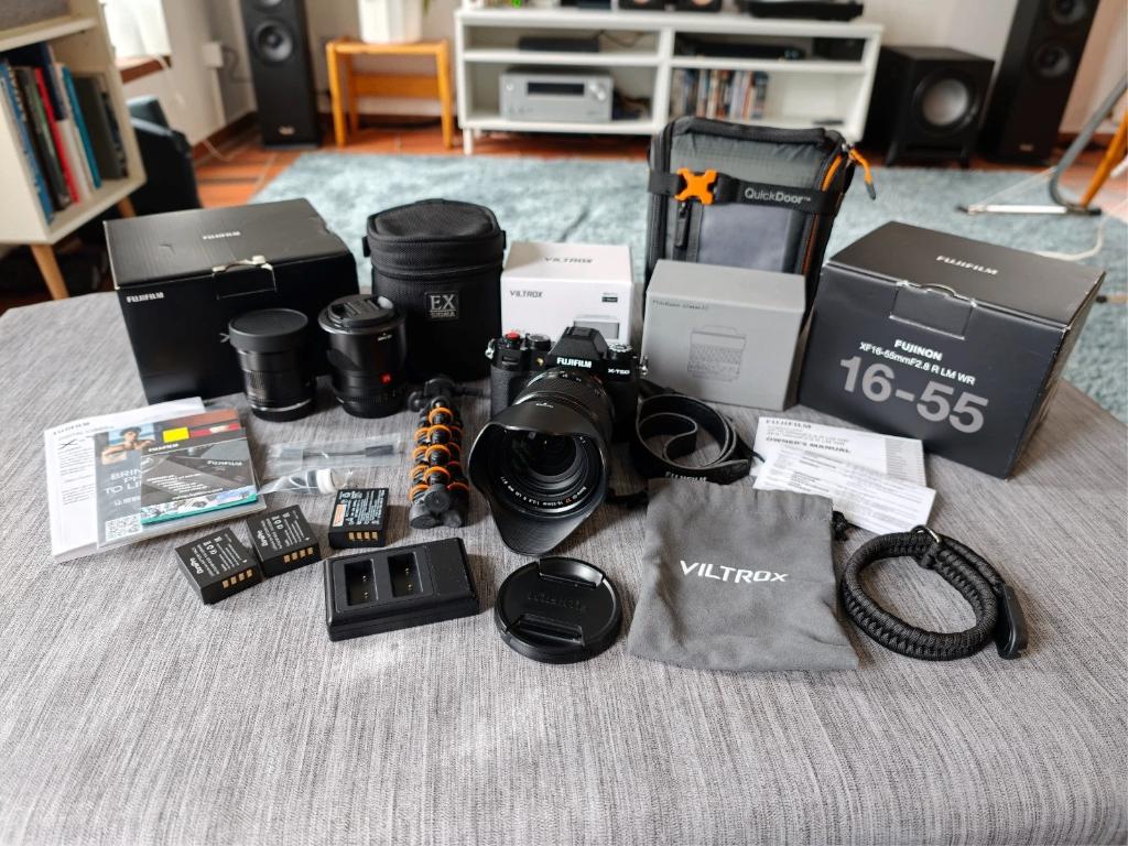 Fujifilm X-T50 set met 3 lenzen en accessoires, Spiegelreflex, Ophalen of Verzenden, Zo goed als nieuw, Fuji