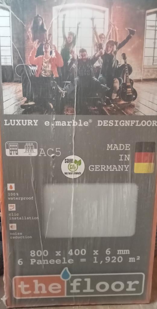 NIEUW 8 PAKKEN PVC KUNSTSTOF LAMINAAT TEGELS  LICHTGRIJS, Ophalen, 50 tot 150 cm, Nieuw, 10 m² of meer