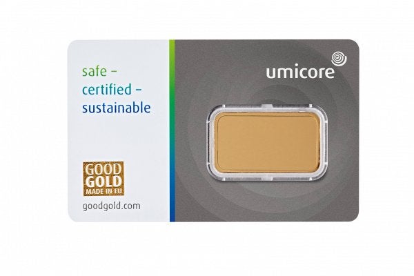 Umicore Goudbaar - 2X 10gram - Good Gold, Ophalen of Verzenden, Goud